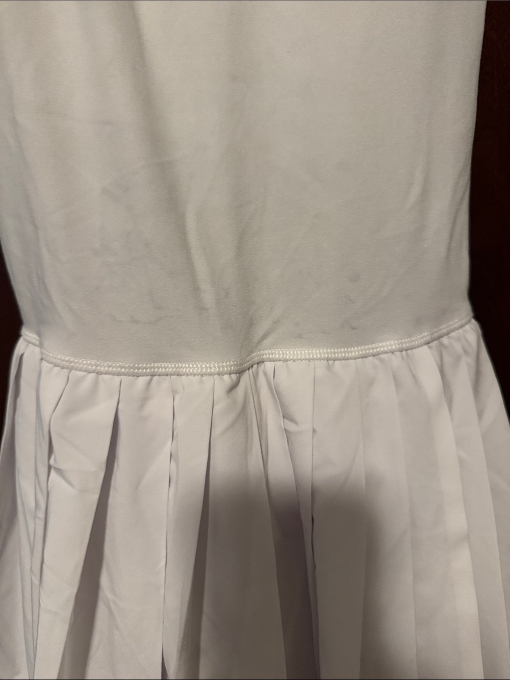 aerie White Pleated Tennis Dress - Picture 3 of 4